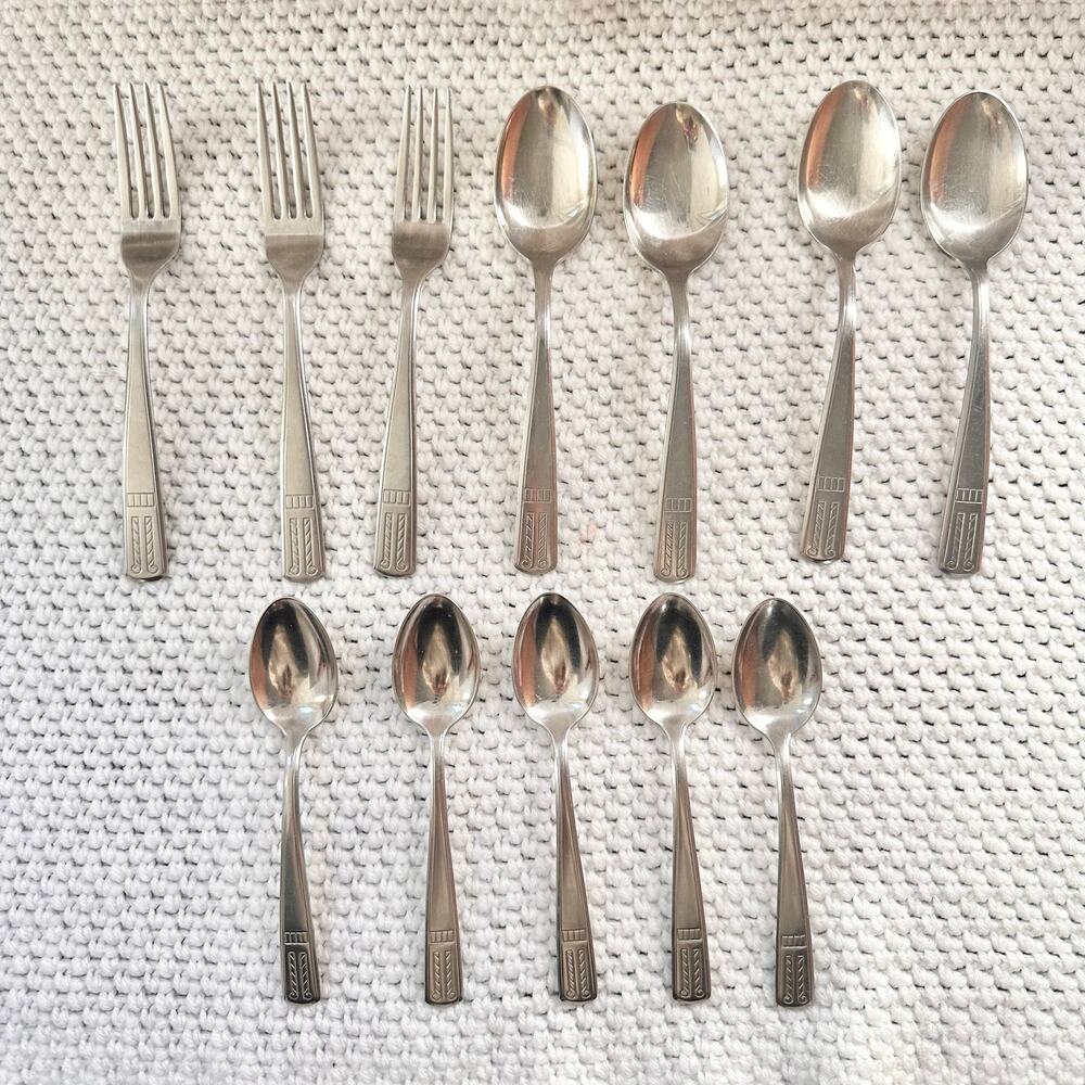 Providence Elegance Flatware Replacement Set of 12 Dinner Forks Table Tea Spoons